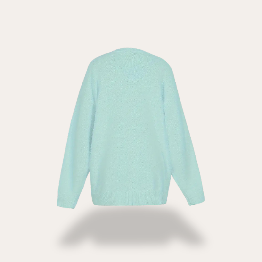 Strickpullover mit Perlendetails für Damen | Vestea