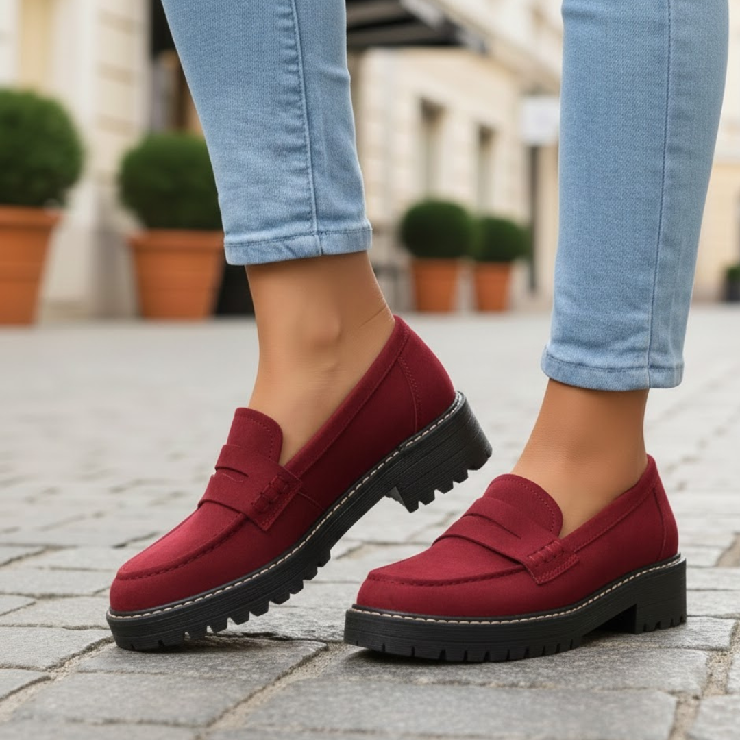 Women Orthopedic Loafers Cushioned Insole Ergonomic Fit