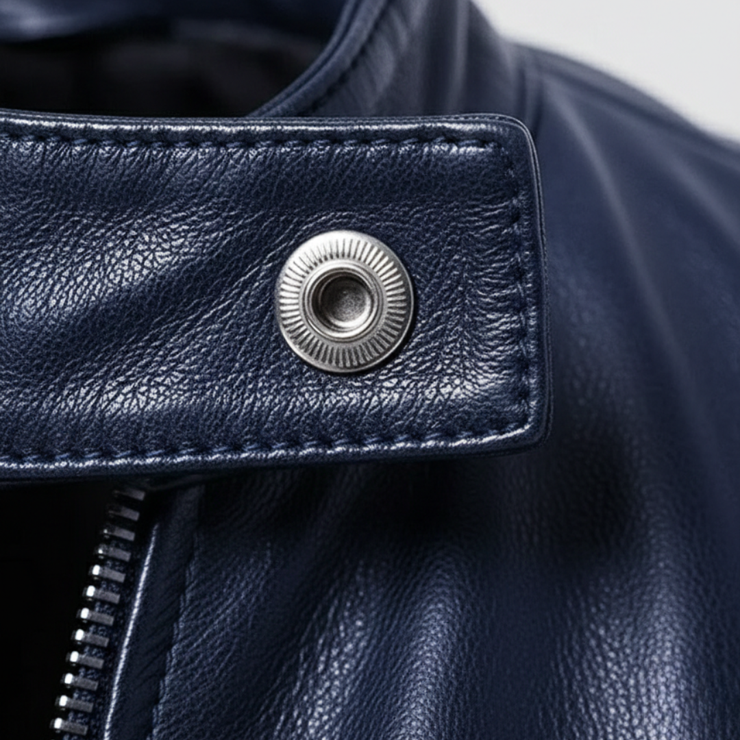 Men Faux Leather Slim Biker Moto Jacket