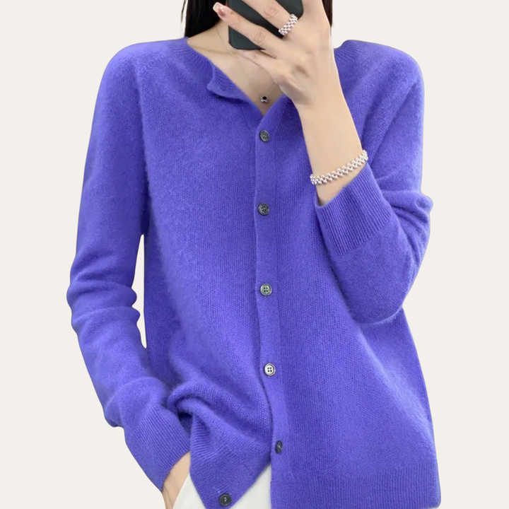 Damen Kaschmir Cardigan – Eleganter Strickpullover Frauen |  Vestea