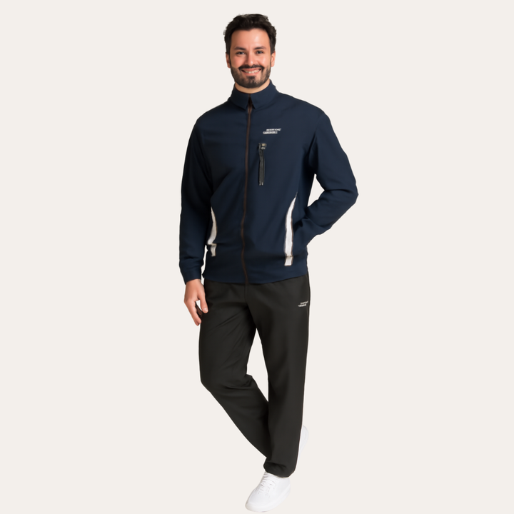 Sportliches Set für Herren Windbreaker Jacke und Jogginghose aus leichtem Material | Vestea