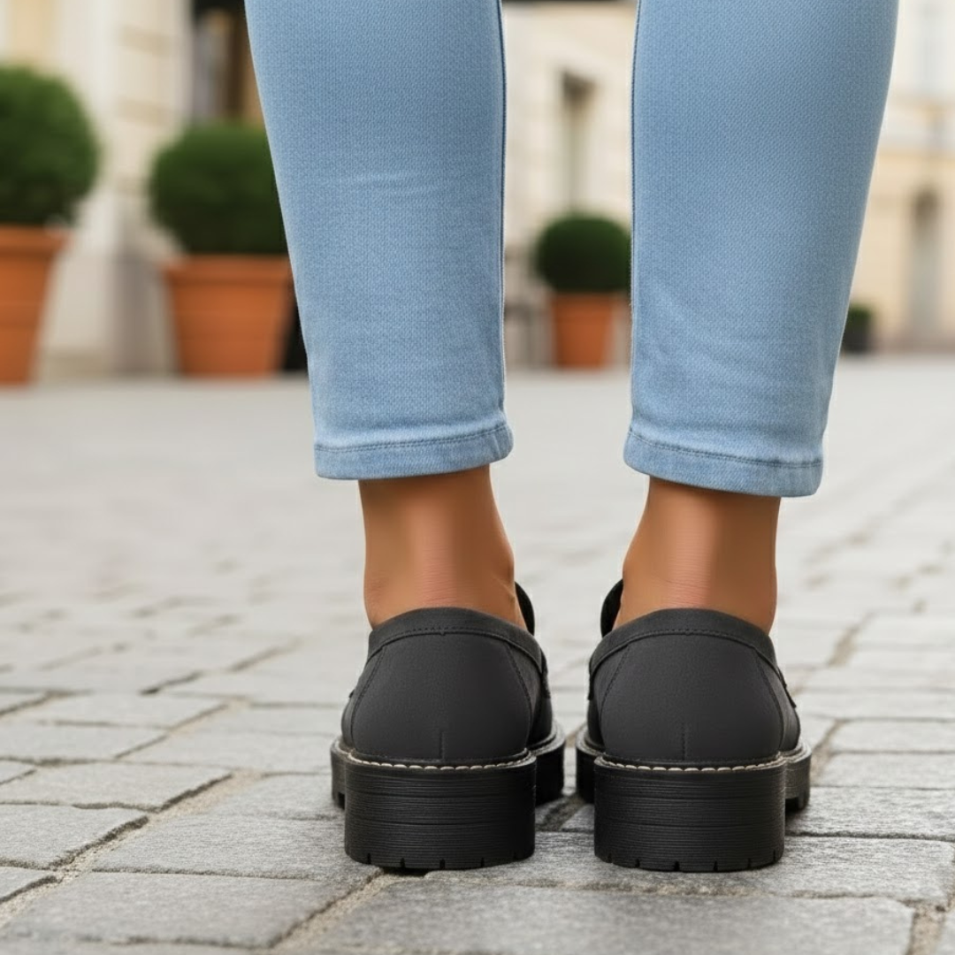 Mocassins orthopédiques pour femmes Semelle intérieure rembourrée Ajustement ergonomique
