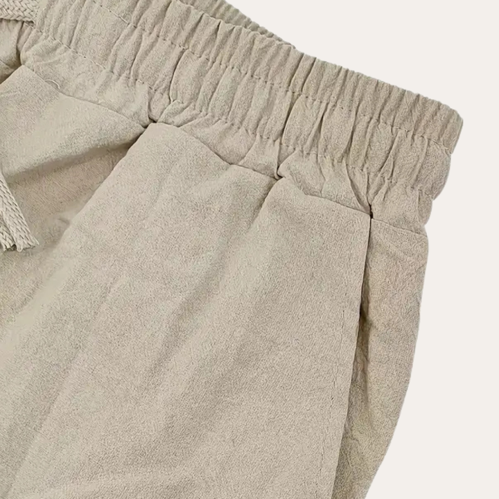 Herren Leinen Jogginghose , Atmungsaktive und bequeme Sommerhose für | Vestea