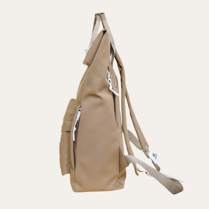 Rolltop Damen Rucksack Canvas Freizeit Urban Bag Tagesrucksack | Vestea