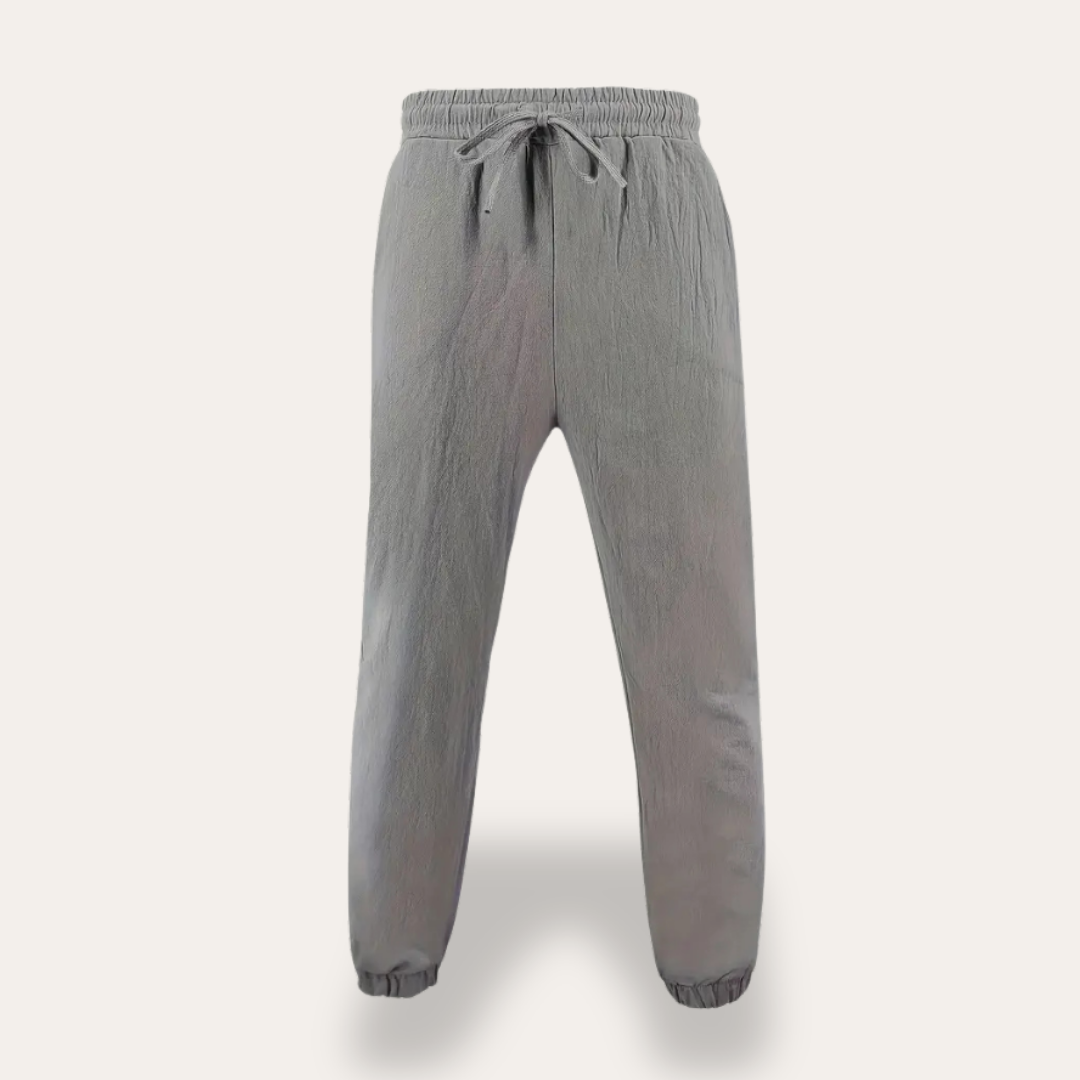 Herren Leinen Jogginghose , Atmungsaktive und bequeme Sommerhose für | Vestea