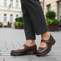 Women Strap Shoes Buckle Closure Cushioned Sole