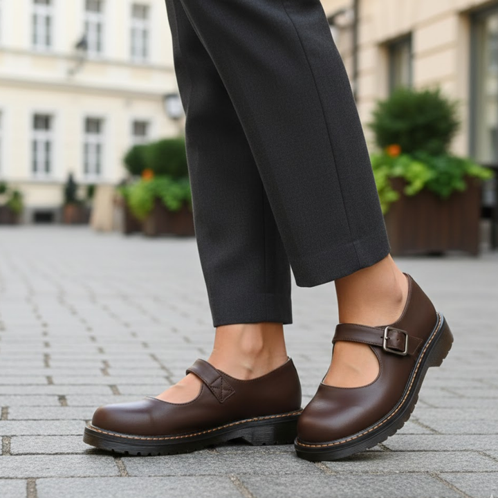 Chaussures à brides pour femmes Fermeture à boucle Semelle rembourrée