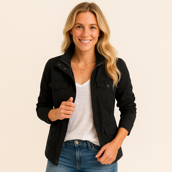 Damen Windbreaker Jacke mit Reißverschluss | Vestea