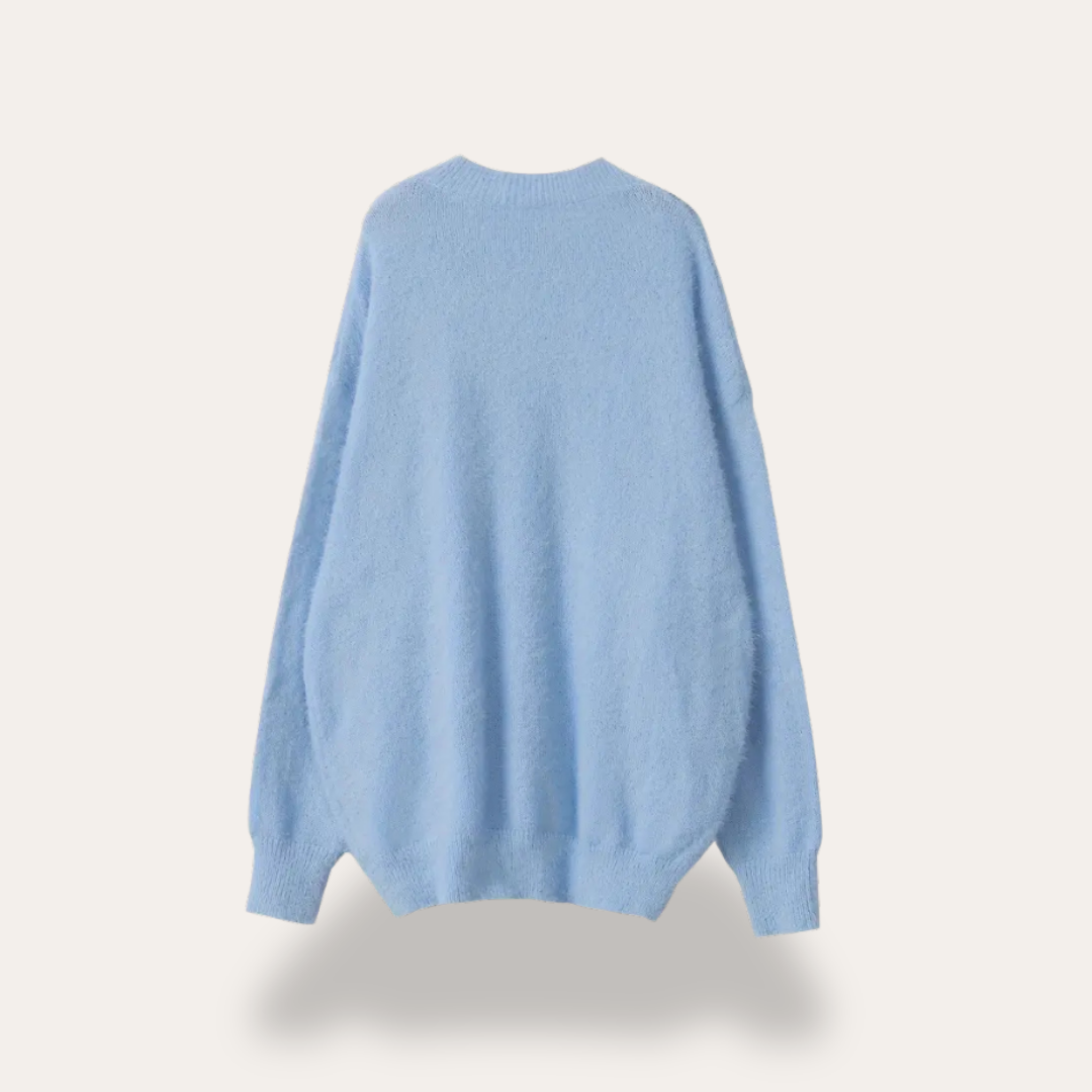Strickpullover mit Perlendetails für Damen | Vestea