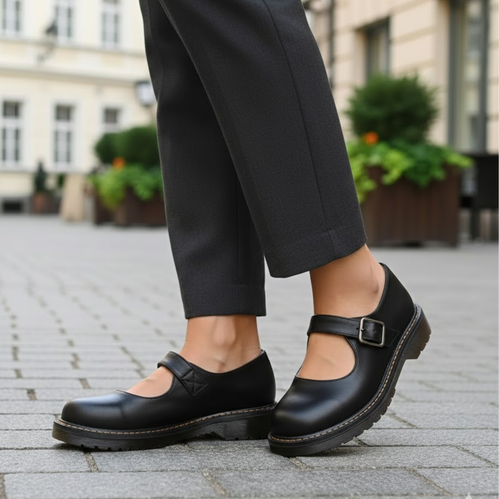 Chaussures à brides pour femmes Fermeture à boucle Semelle rembourrée