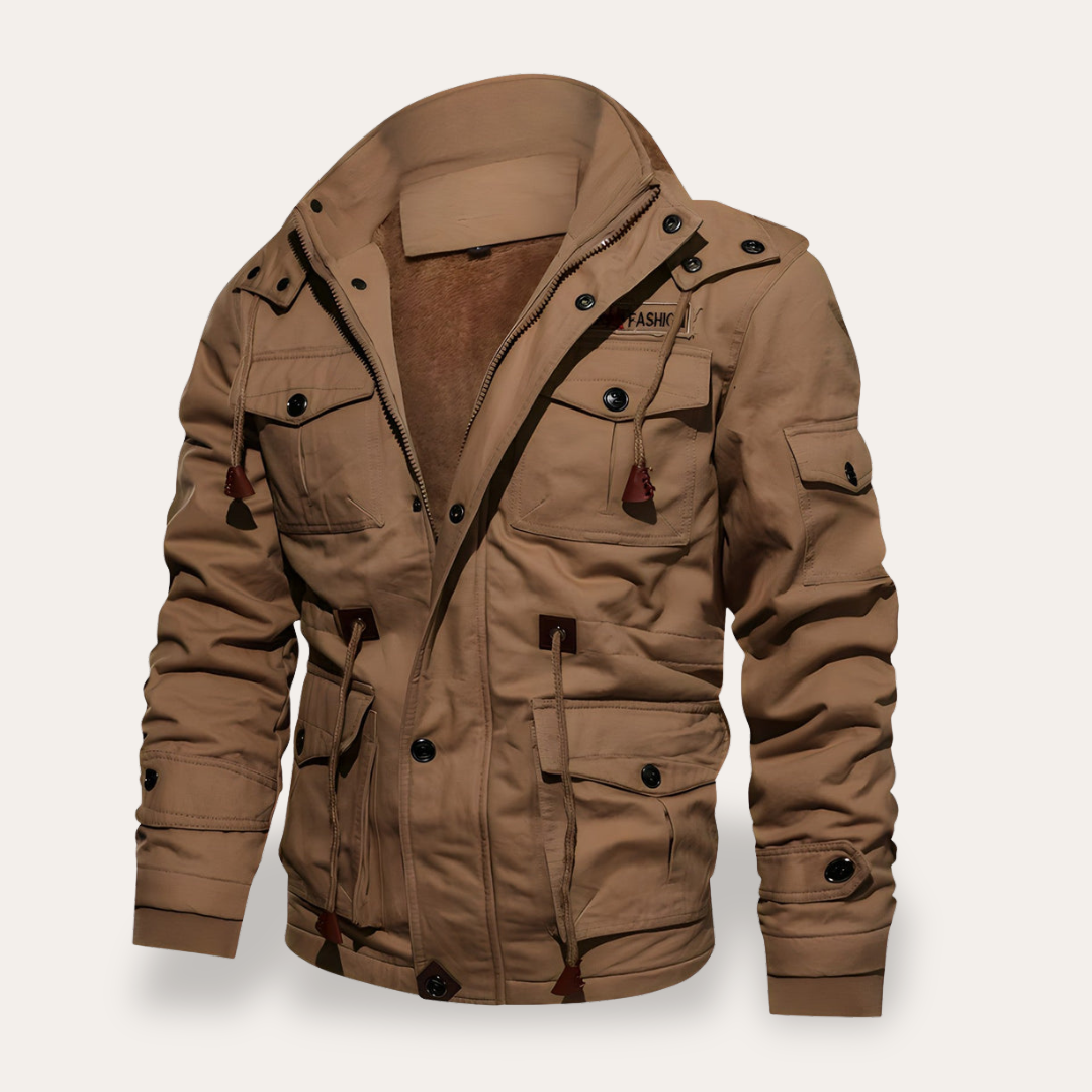 Herren Baumwolljacke Gefüttert Freizeitjacke Outdoor | Vestea