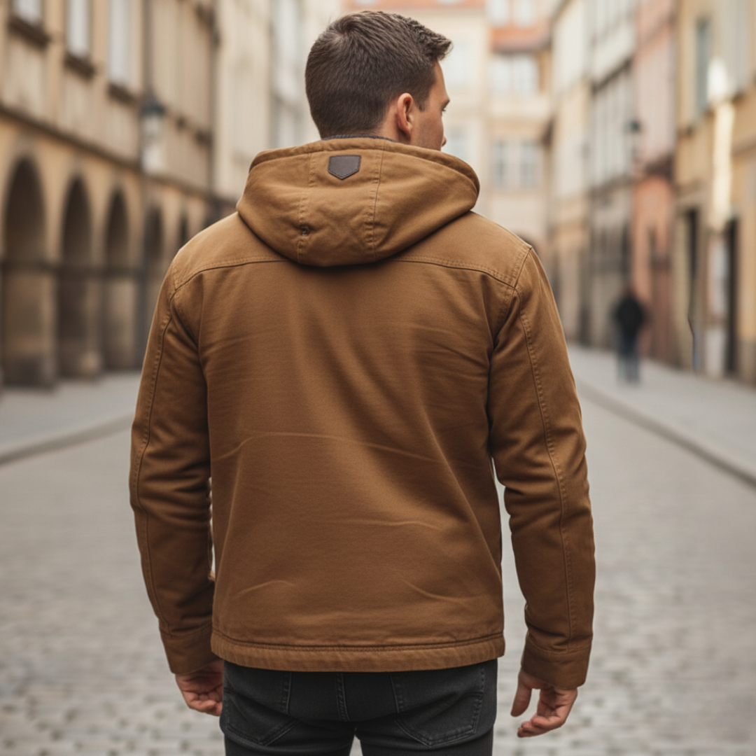 Men's winter jacket with inner fur and durable fabric | Vestea