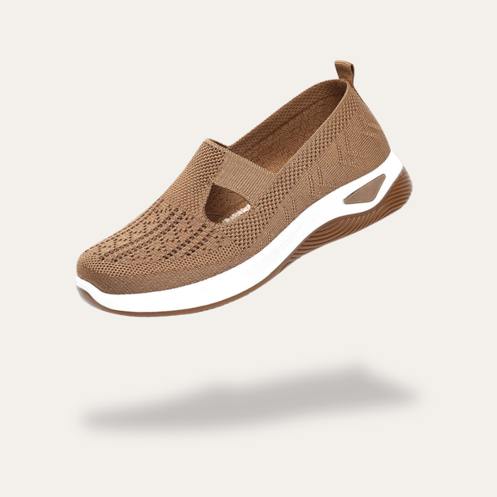 Orthopädische Damen Slip-On Komfortschuhe mit Keilsohle | Vestea