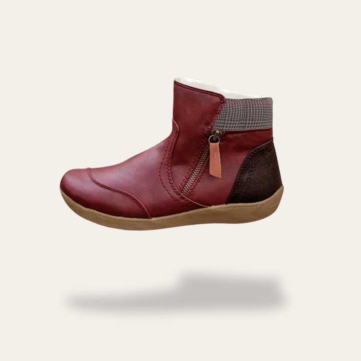 Orthopädische Damen Winter Stiefeletten mit Reißverschluss | Vestea