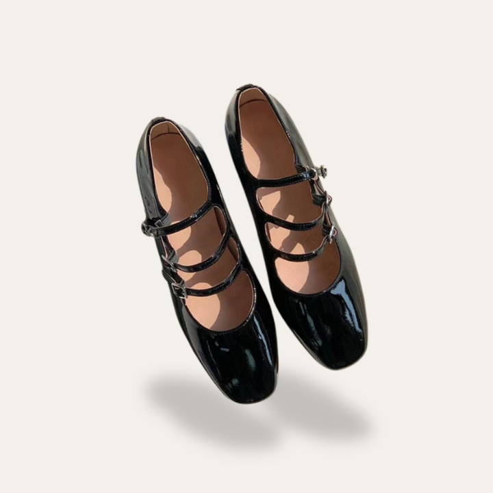 Orthopädische Mary Jane Schnürschuhe mit Blockabsatz für Damen | Vestea