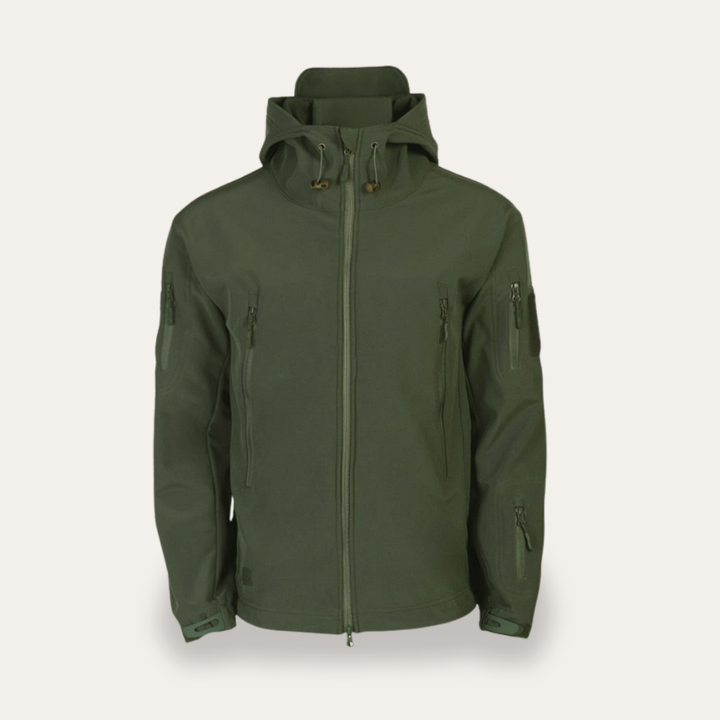 Herren Softshell Jacke Outdoor wasserdicht winddicht Kapuze | Vestea