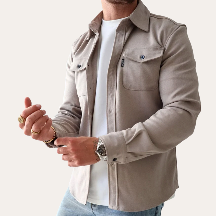 Herren Freizeit Overshirt mit Taschen | Vestea