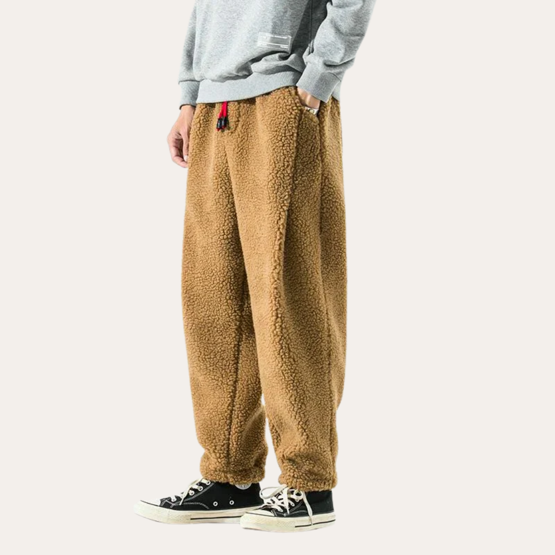 Herren Fleece Jogginghose mit Teddyfutter Freizeithose | Vestea