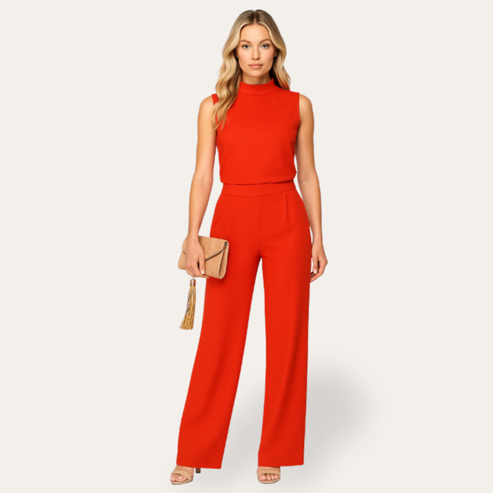 Jumpsuit mit Hohem Kragen für Damen | Vestea