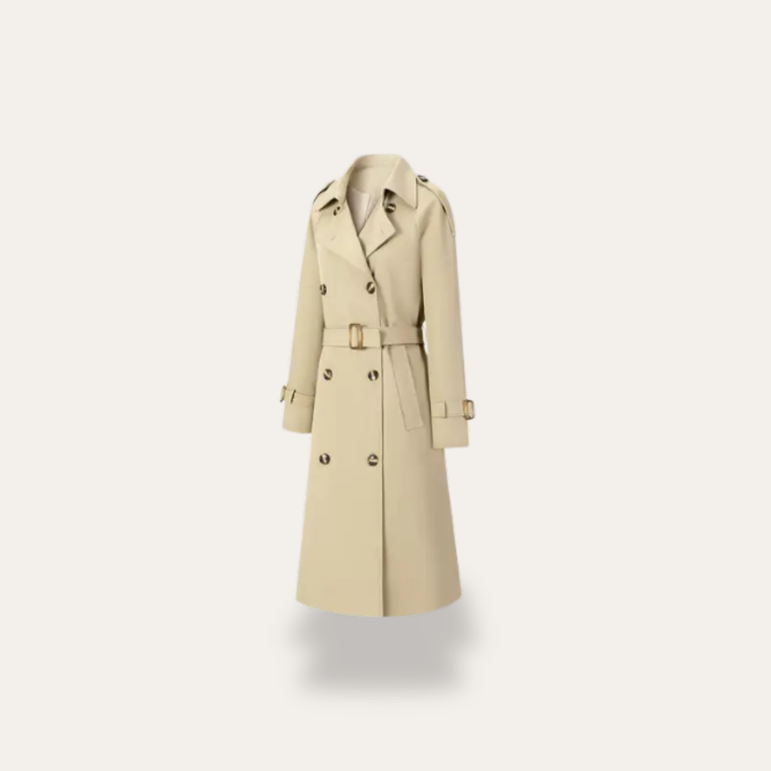 Trenchcoat für Damen – Textil Mantel mit Gürtel | Vestea