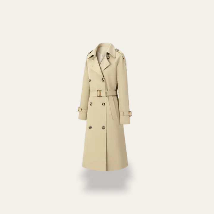 Trenchcoat für Damen – Textil Mantel mit Gürtel | Vestea