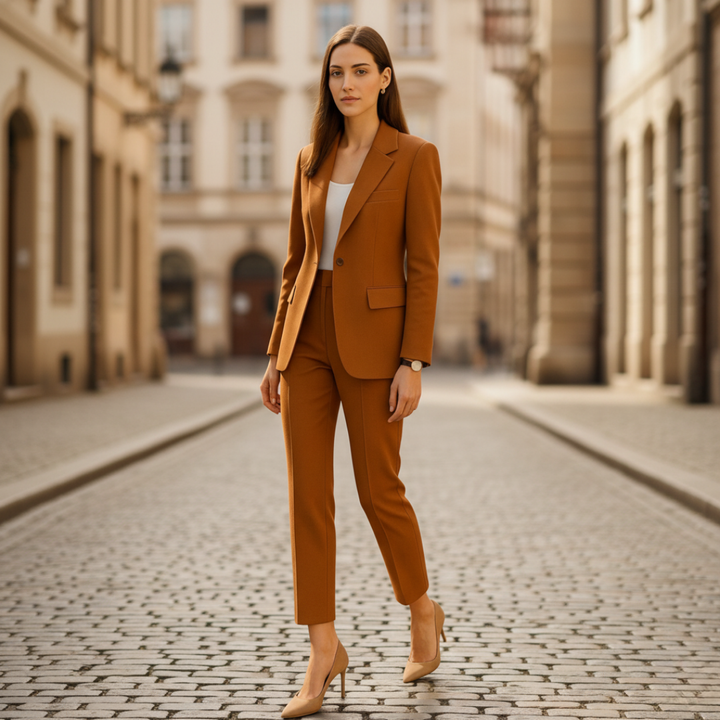 Damen Business Anzug Set Blazer Hose Elegant | Vestea