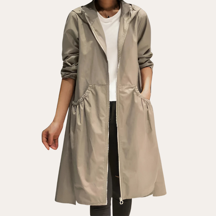 Damen Übergangsjacke mit Kapuze und Reißverschluss | Vestea