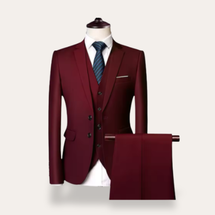 Herren Anzug 3-teilig Business Slim Fit | Vestea
