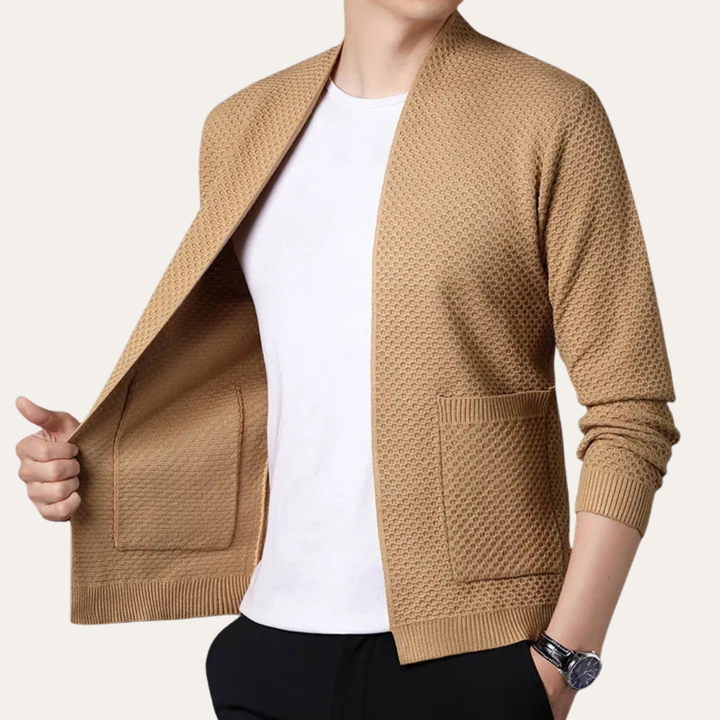 Herren Strickjacke mit offener Front | Vestea
