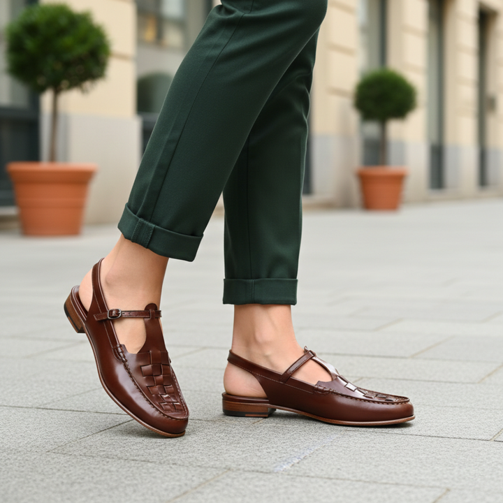 Women’s Orthopedic T-Strap Slingback Loafers