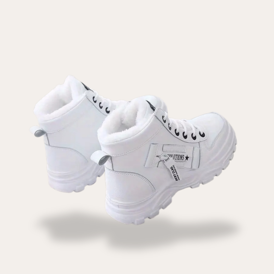 Orthopädische Damen Winter Boots Leder Warm Gefüttert Rutschfest | Vestea