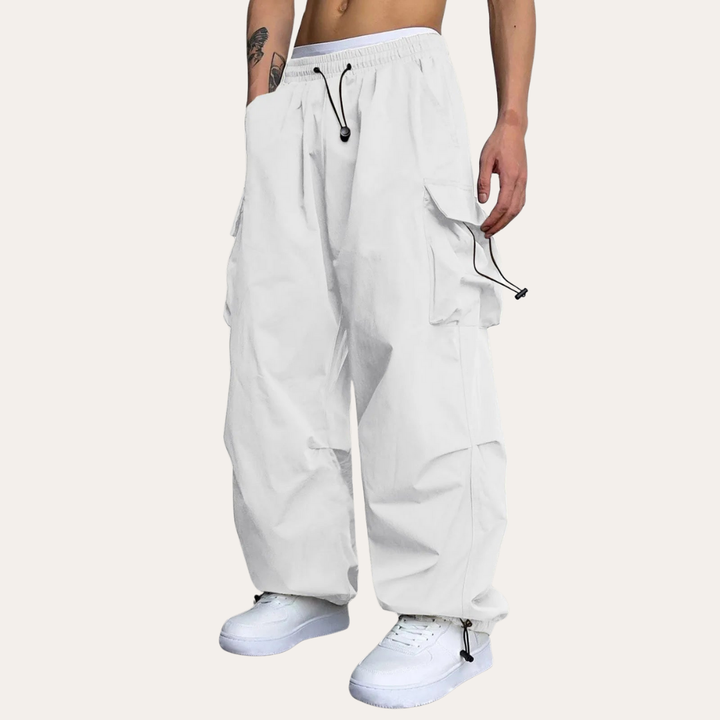 Herren Cargo Hose Baggy Fit Mehrtaschen Streetwear | Vestea