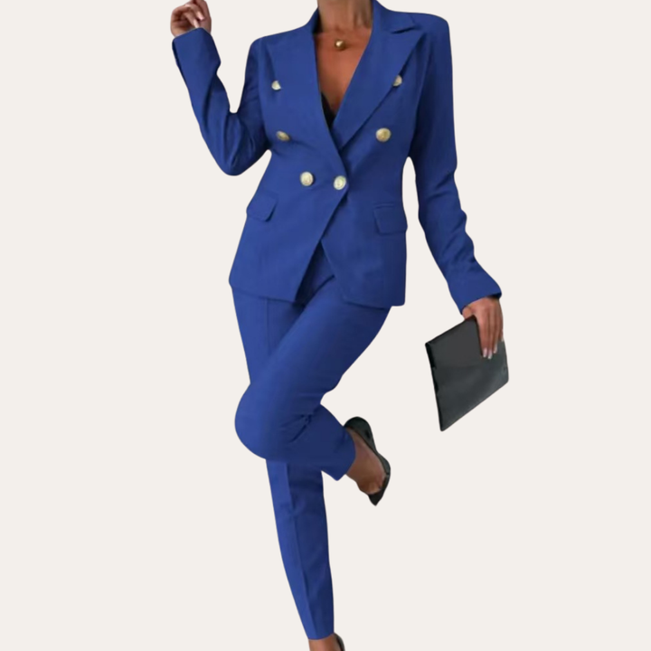 Damen Business Anzug Hosenanzug Elegant Blazer Hose | Vestea