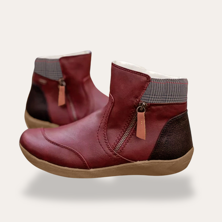Damen Orthopädische Stiefeletten mit Reißverschluss | Vestea