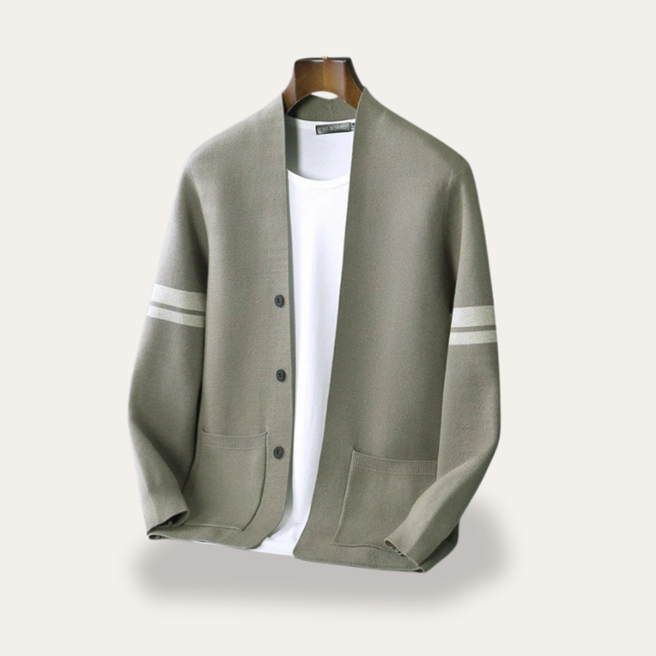 Herren Strickjacke mit Taschen Freizeitjacke | Vestea
