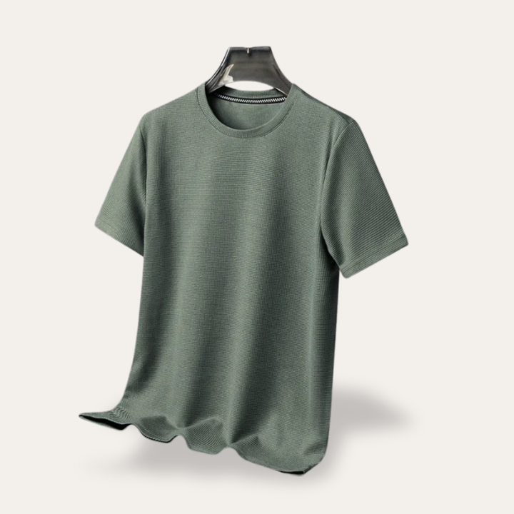 Herren T-Shirt Kurzarm Rundhals Basic Sommer Freizeitshirt Stoffmix | Vestea