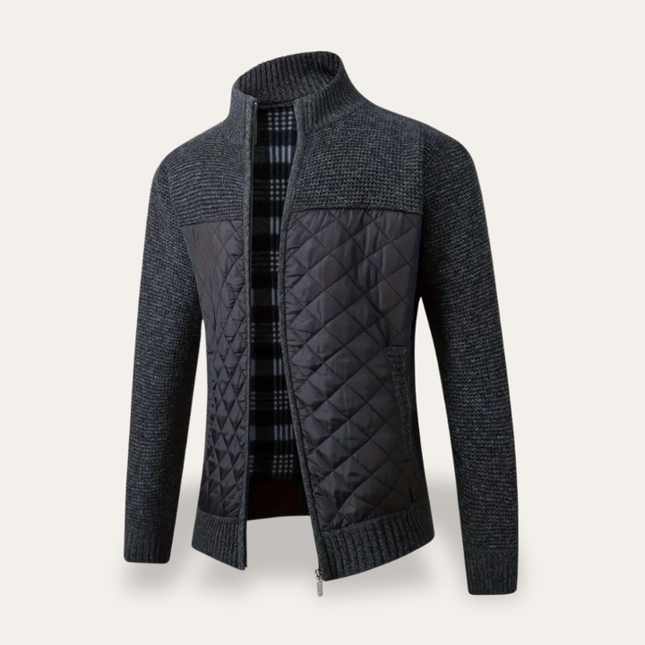 Herren Hybridjacke Steppstrick | Vestea