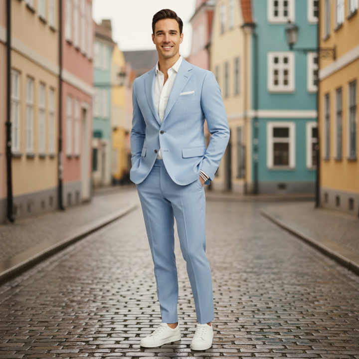 Herrenanzug mit Jackett und Hose – Slim-Fit-Businessanzug | Vestea