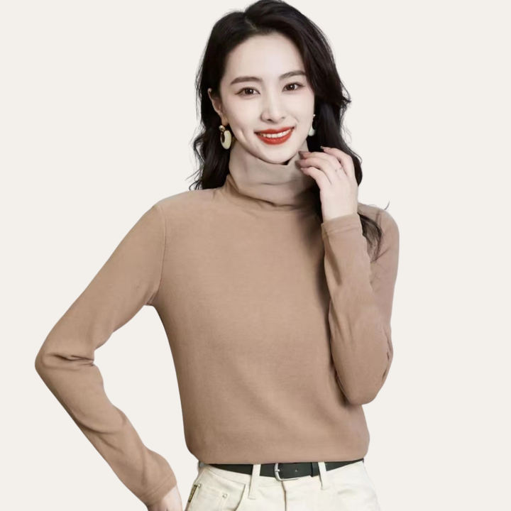 Damen Rollkragenpullover Langarm Elegant | Vestea