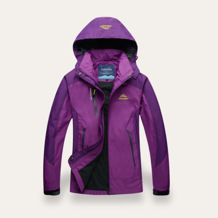 Damen Outdoorjacke Wasserdicht Winddicht Kapuze Softshell | Vestea