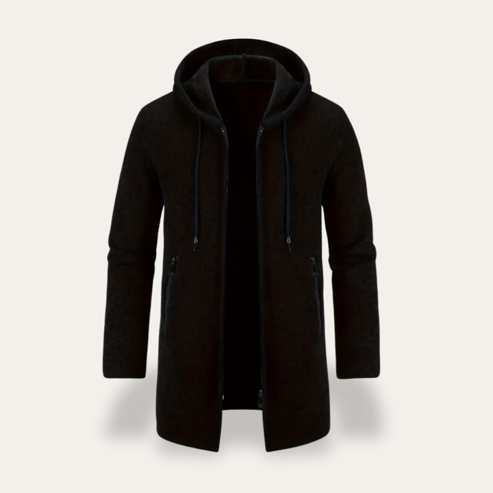 Herren Kapuzenmantel Slim Fit | Vestea