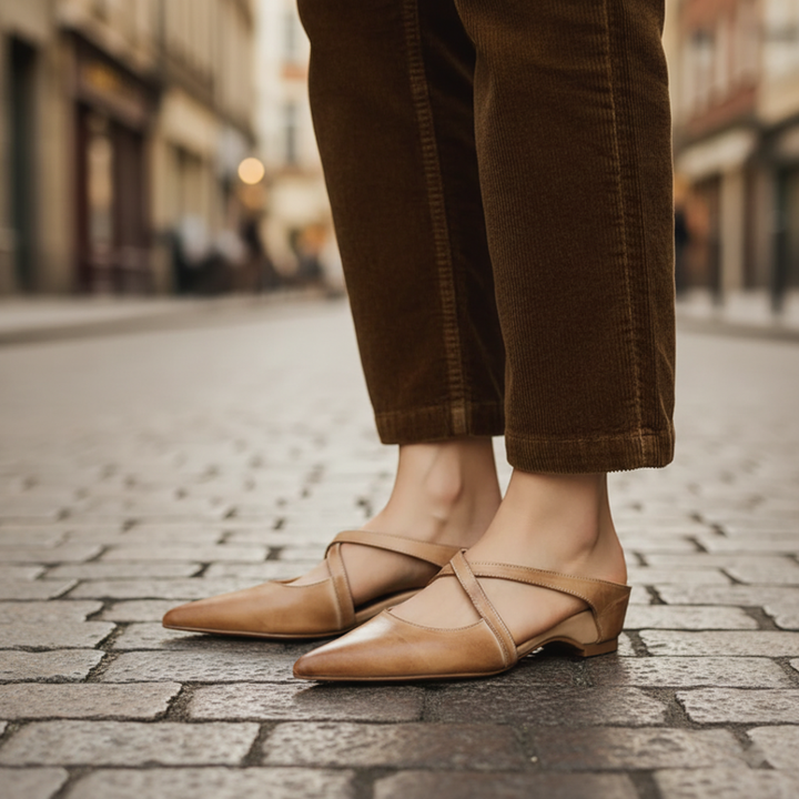Ballerinas für Damen mit Riemchen | Vestea