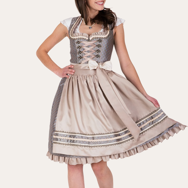 Damen Dirndl Kleid mit Schürze | Vestea