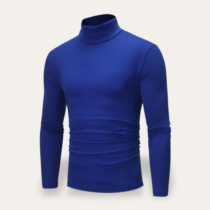 Herren Rollkragenpullover Langarm Slim Fit | Vestea