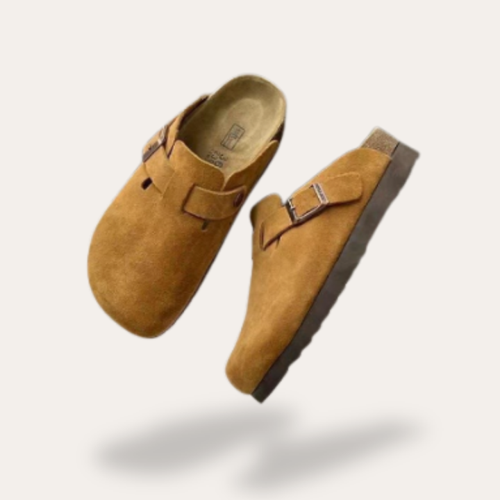 Orthopädische Wildleder Clogs für Damen | Vestea