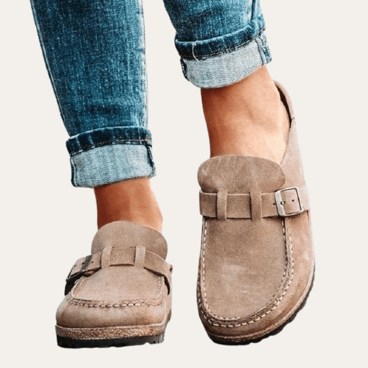 Orthopädische Mules mit Korksohle  für Damen | Vestea