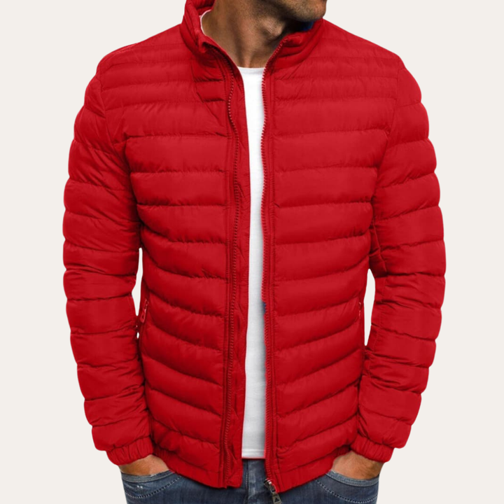 Herren Steppjacke mit Reißverschluss aus Polyester | Vestea