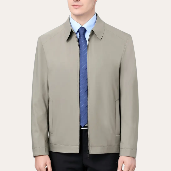 Herren Übergangsjacke Materialmix Business | Vestea