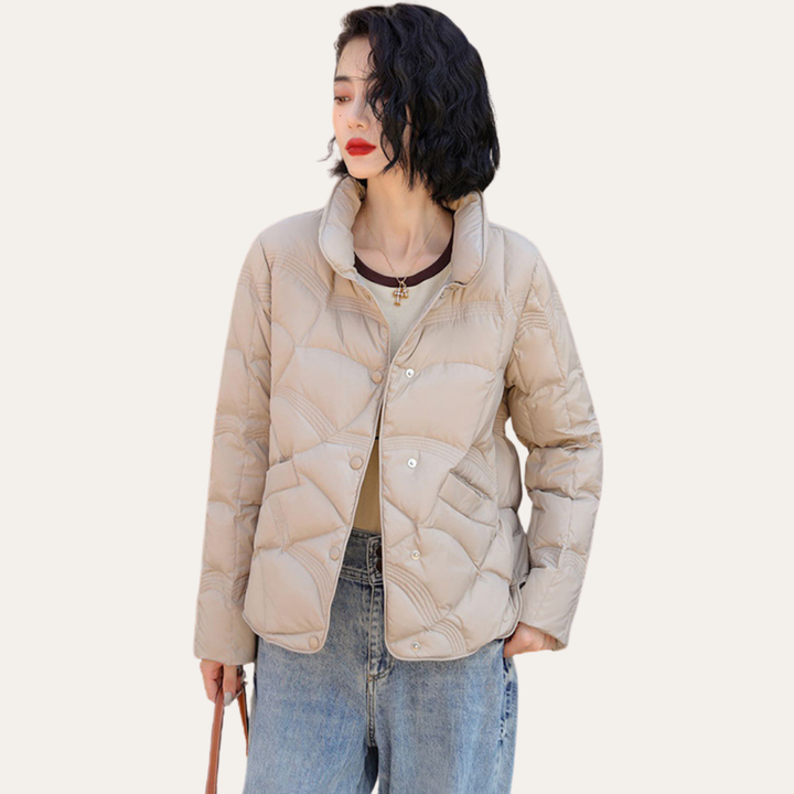 Damen Steppjacke mit Knöpfen | Vestea