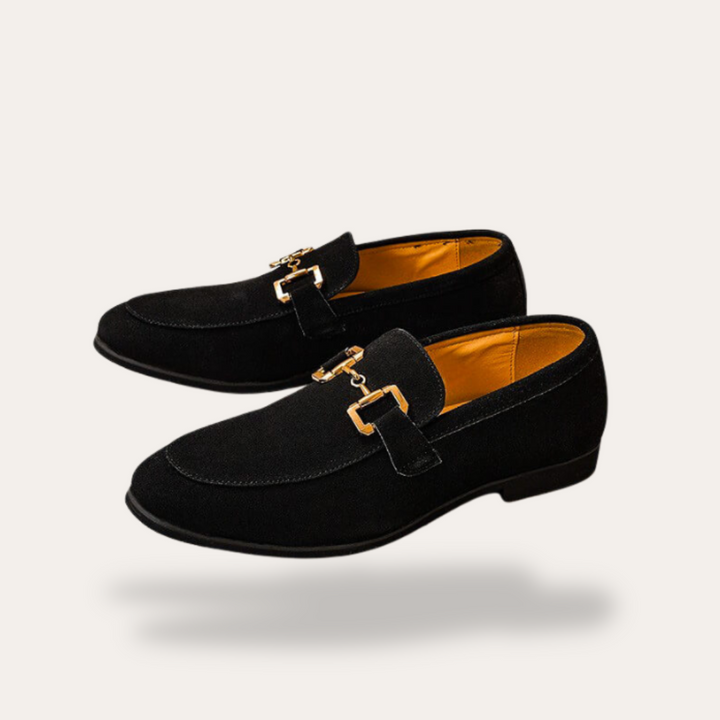 Herren Orthopädische Loafer mit Goldschnalle | Vestea